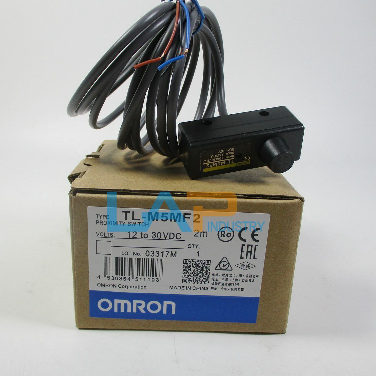 new 1Pcs  For OMRON proximity switch TL-M5MF2 12-30VDC