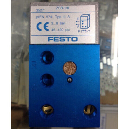 FESTO Safety Control Valve ZSB-1/8 3527 - FESTO