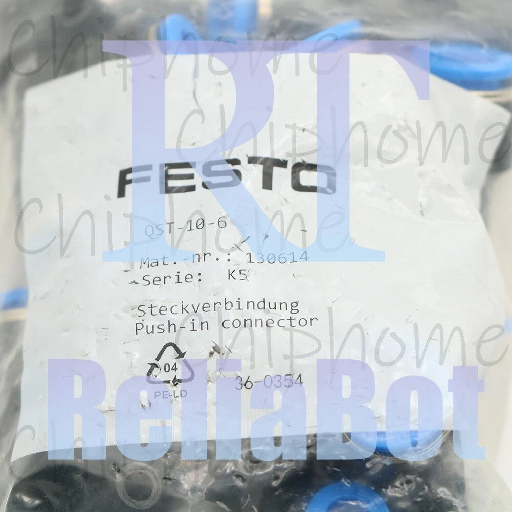 10PCS/1bag Festo QST-10-6 130614 Connector QST106