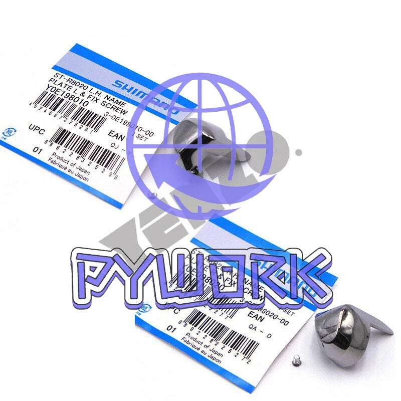 Shimano-Ultegra ST-R8020 Left/Right Lever Name Plate & Fixing Screw