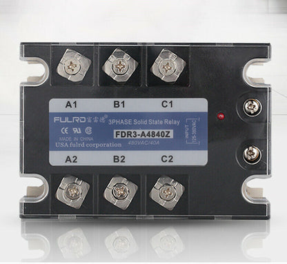 new Three-phase solid state relay FDR3-A4840Z AC 40A SSR-3 non-contact with radiator - KOEED