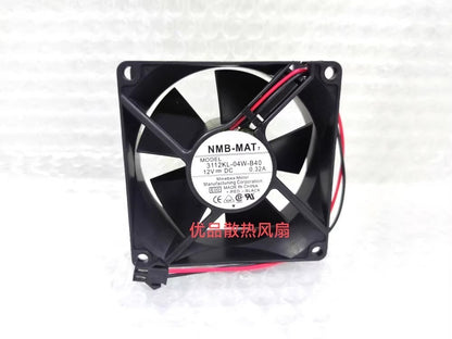 NMB 3112KL-04W-B40 12VDC 0.32A 80*80*32MM 2-Pin Cooling Fan