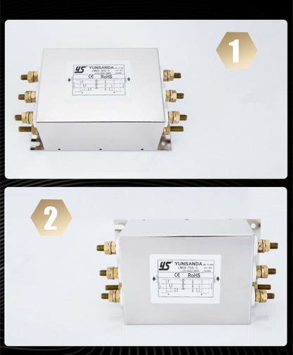 new Three-phase AC Power Filter 380V Inverter EMI High Performance CW6B-50A-S 50A - KOEED