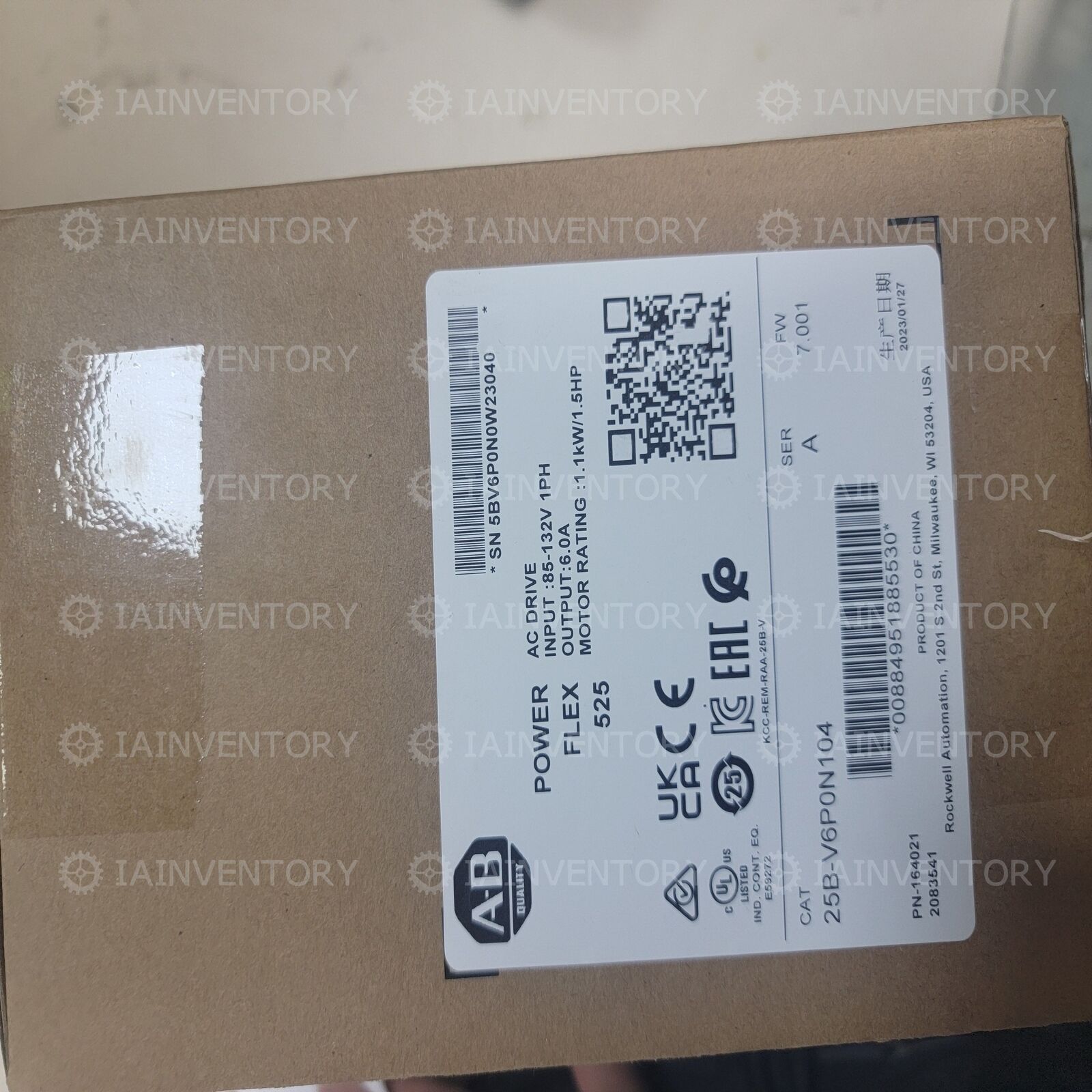 1PC  New Allen-Bradley 25B-V6P0N104 Next Day Air Available