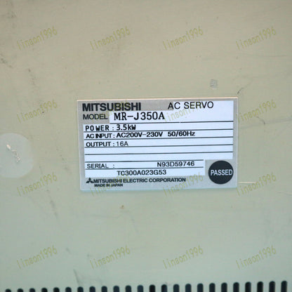 Used MITSUBISHI AC Servo Drive MR-J350A - MITSUBISHI