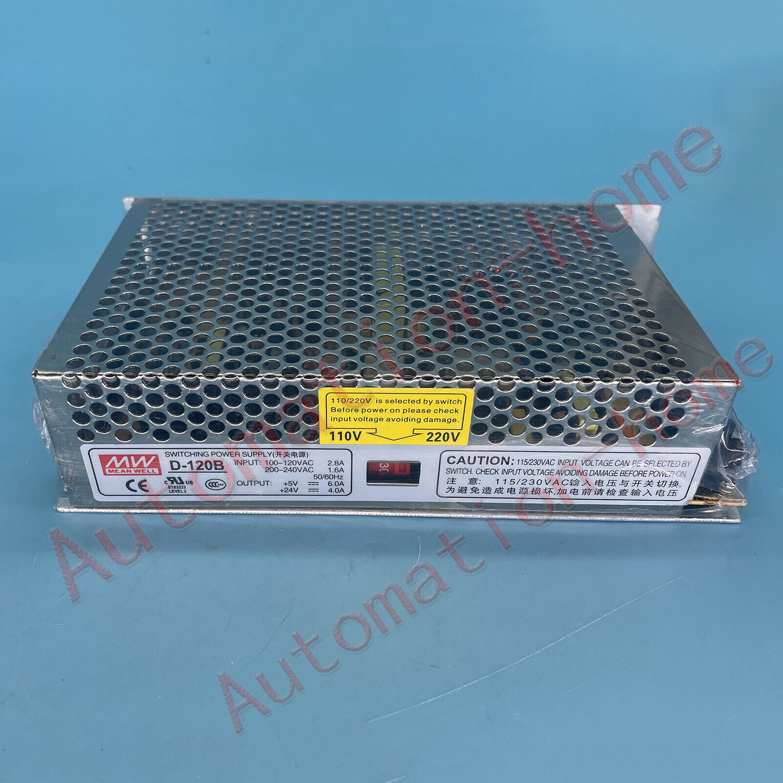 1-PC MEAN WELL 24V4A 5V6A Switching Power Supply - MEAN WELL