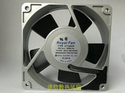 1pcs  ROYAL UT120AW 100V 14/12W 120*25MM aluminum frame cooling fan