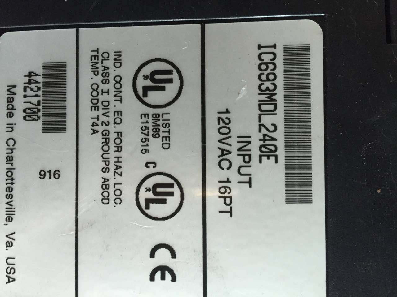 Used GE Fanuc IC693MDL240E Input Module for Sale - GE FANUC