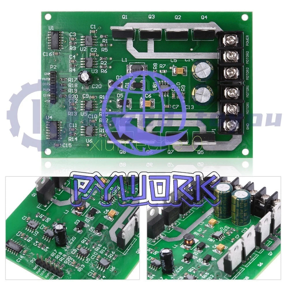 1X DC MOSFET IRF3205 3 -36V 10A Dual Motor Driver Module Board H-bridge