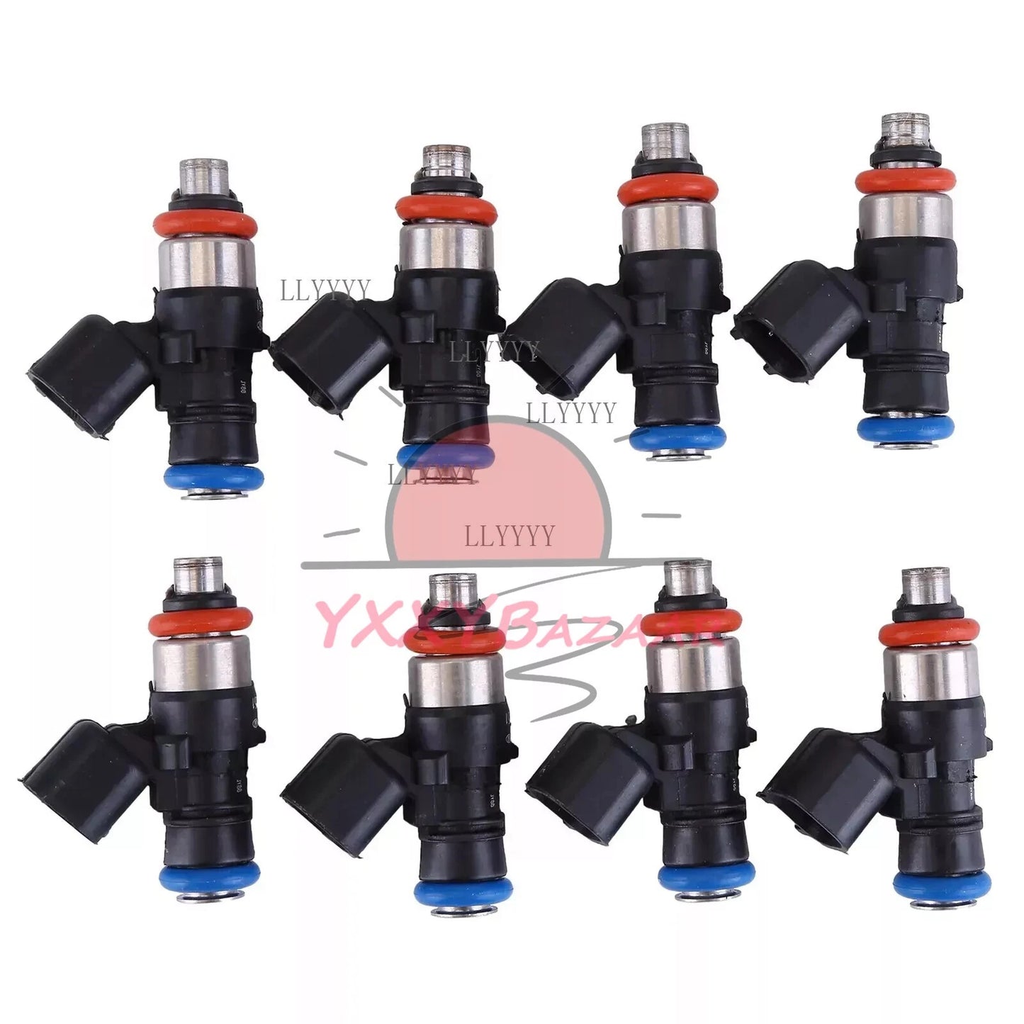 8Pcs 42LB Fuel Injector 0280158051 for 2006-2013 Corvette LS3 2010-2015