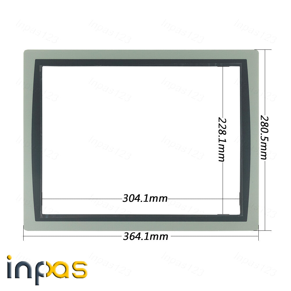 new One pcs for 2711P-T15C21D8S 4-wire Touch screen glass + Protective Front overlay