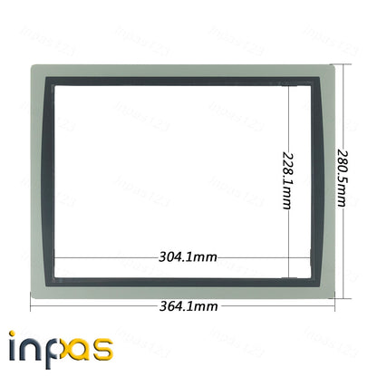 new One pcs for 2711P-T15C21D8S 4-wire Touch screen glass + Protective Front overlay