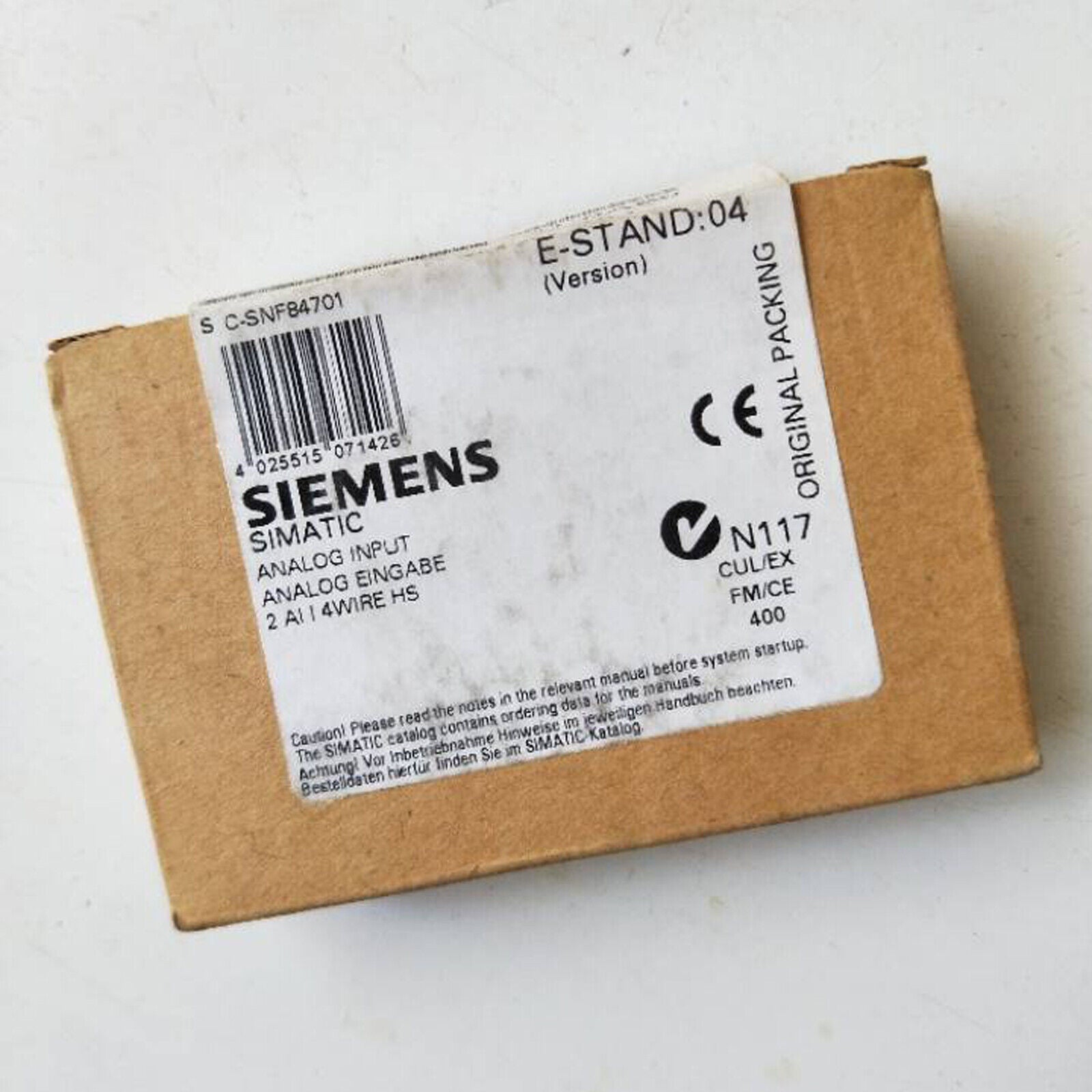 new 1PC  SIEMENS IN BOX 6ES7134-4GB61-0AB0 PLC analog input module FAST SHIP