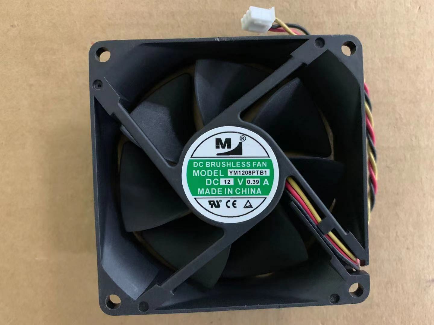 new M YM1208PTB1 DC12V 0.39A chassis fan