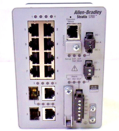 Allen Bradley 1783-BMS10CGA Stratix 5700 Ethernet Switch | High-Speed PoE Managed Switch with 10/100/1000 Mbps Support - ALLEN BRADLEY