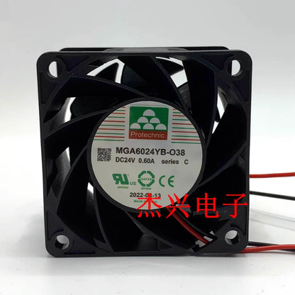 MAGIC MGA6024YB-O38 DC24V 0.60A 2-wire high airflow inverter cooling fan