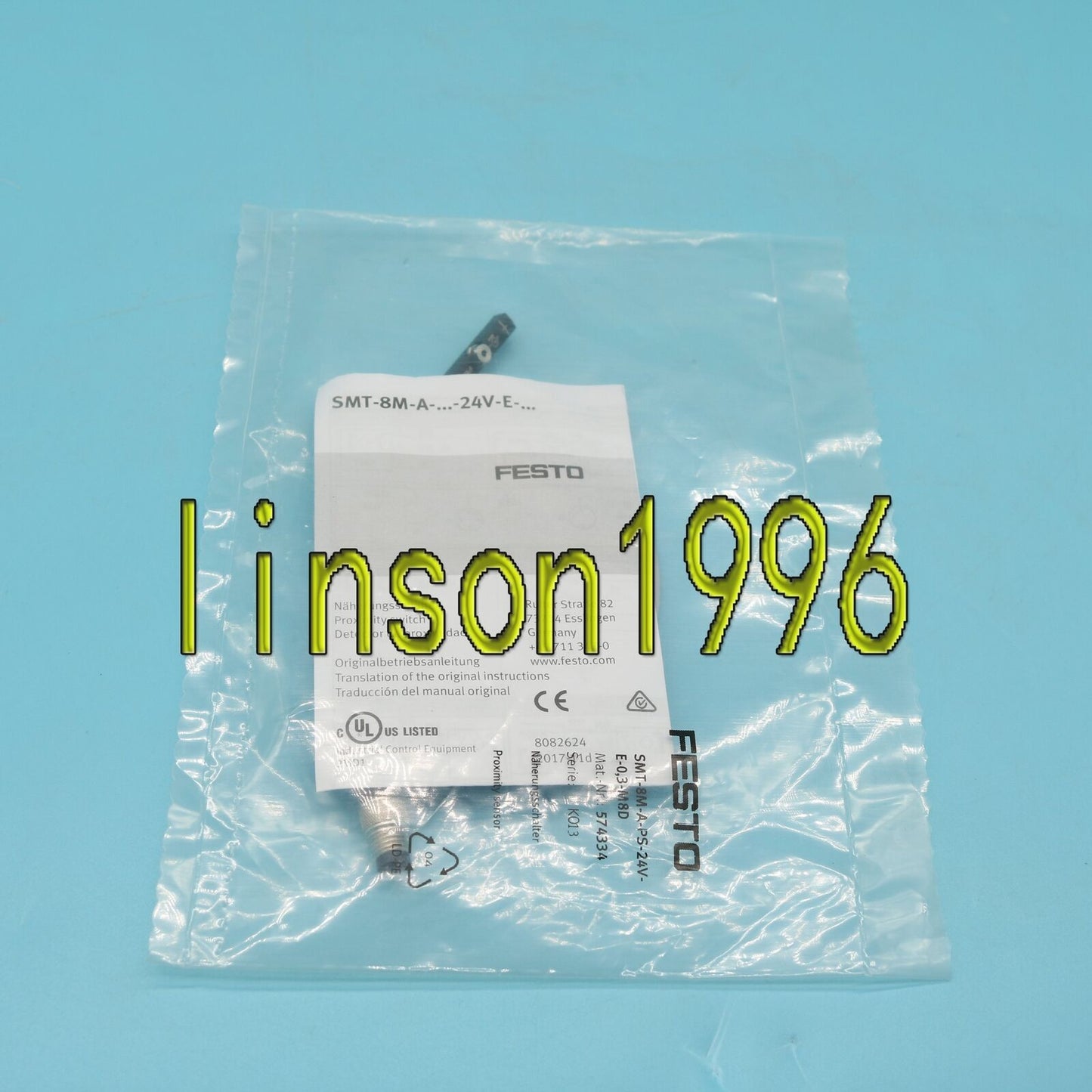 FESTO Magnetic Switch SMT-8M-A-PS-24V-E-0,3-M8D - FESTO