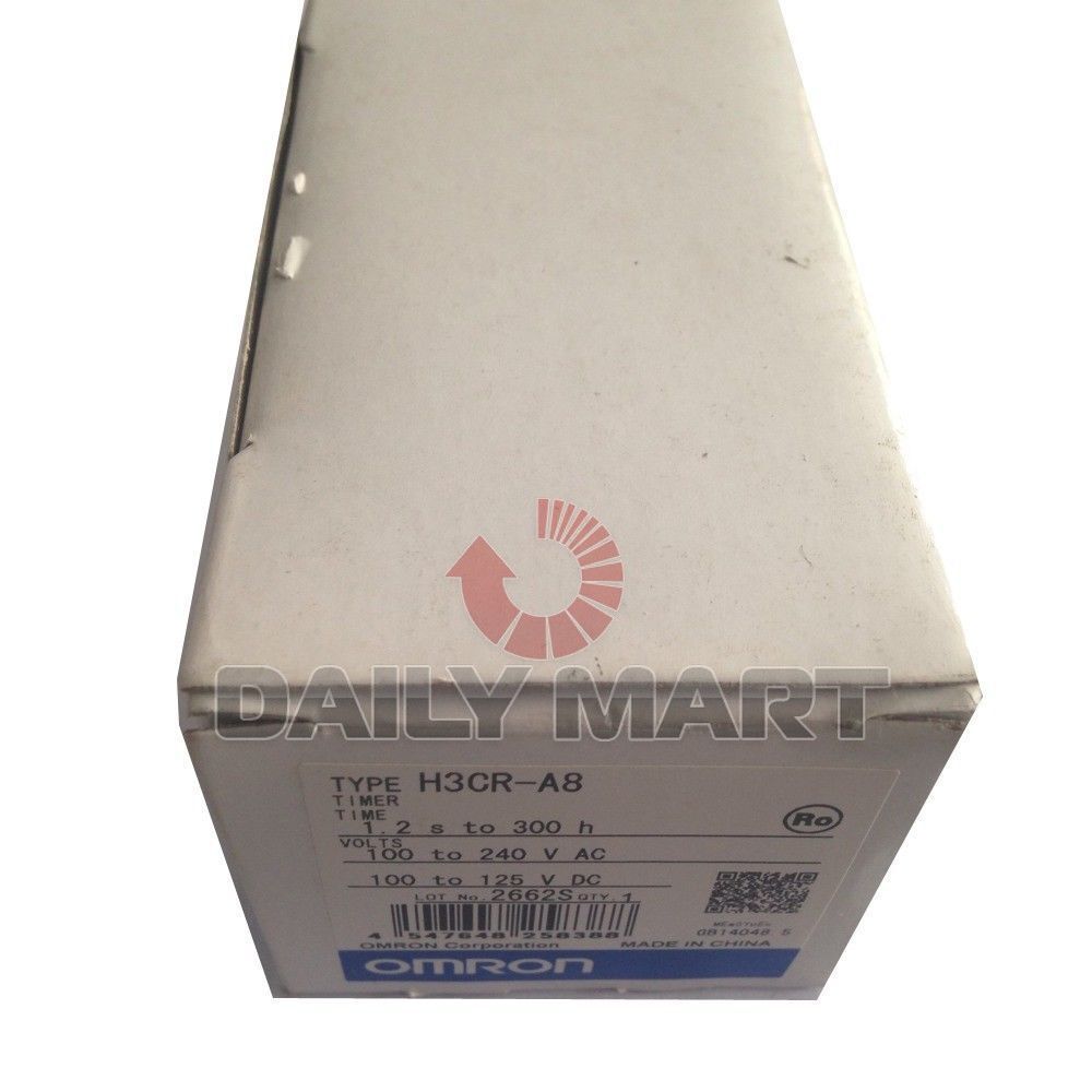 new OMRON H3CR-A8 H3CRA8 100-240VAC 100-125VDC INPUT TIMER RELAY, SHIP - OMRON