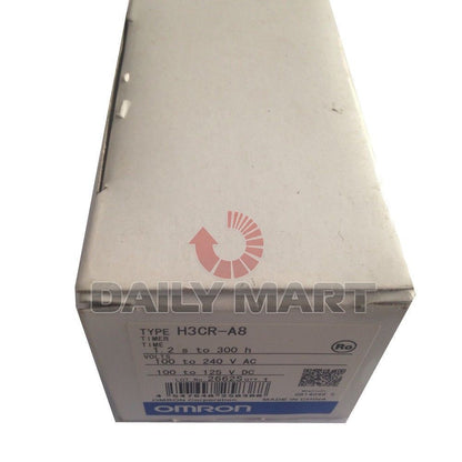 new OMRON H3CR-A8 H3CRA8 100-240VAC 100-125VDC INPUT TIMER RELAY, SHIP - OMRON