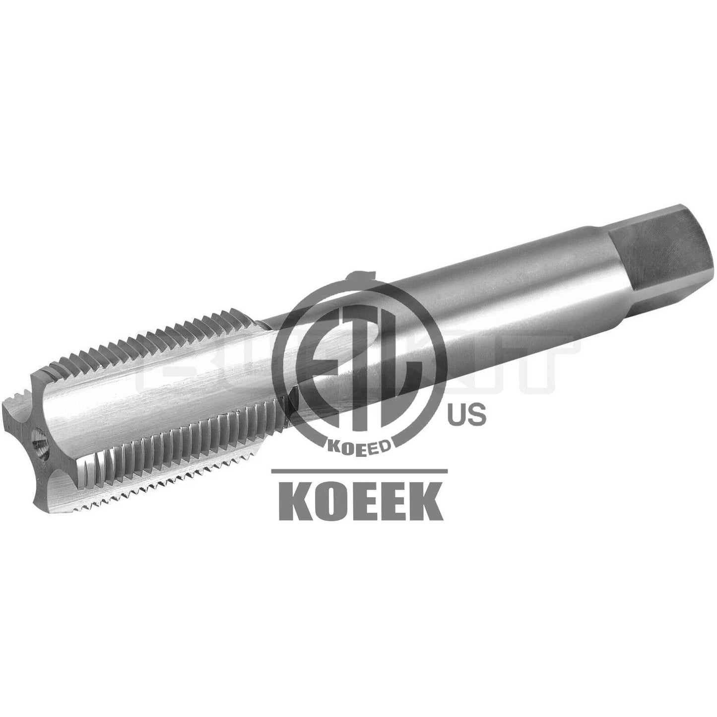 2"-12 UN Thread Tap Right Hand, HSS 2" x 12 UN Straight Fluted Tap