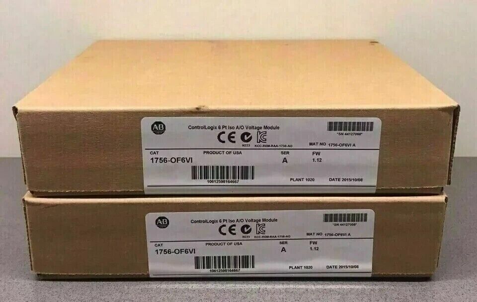 Factory Sealed AB 1756-OF6VI SER A ControlLogix 6Pt Iso Voltage Module - CONTROLLOGIX