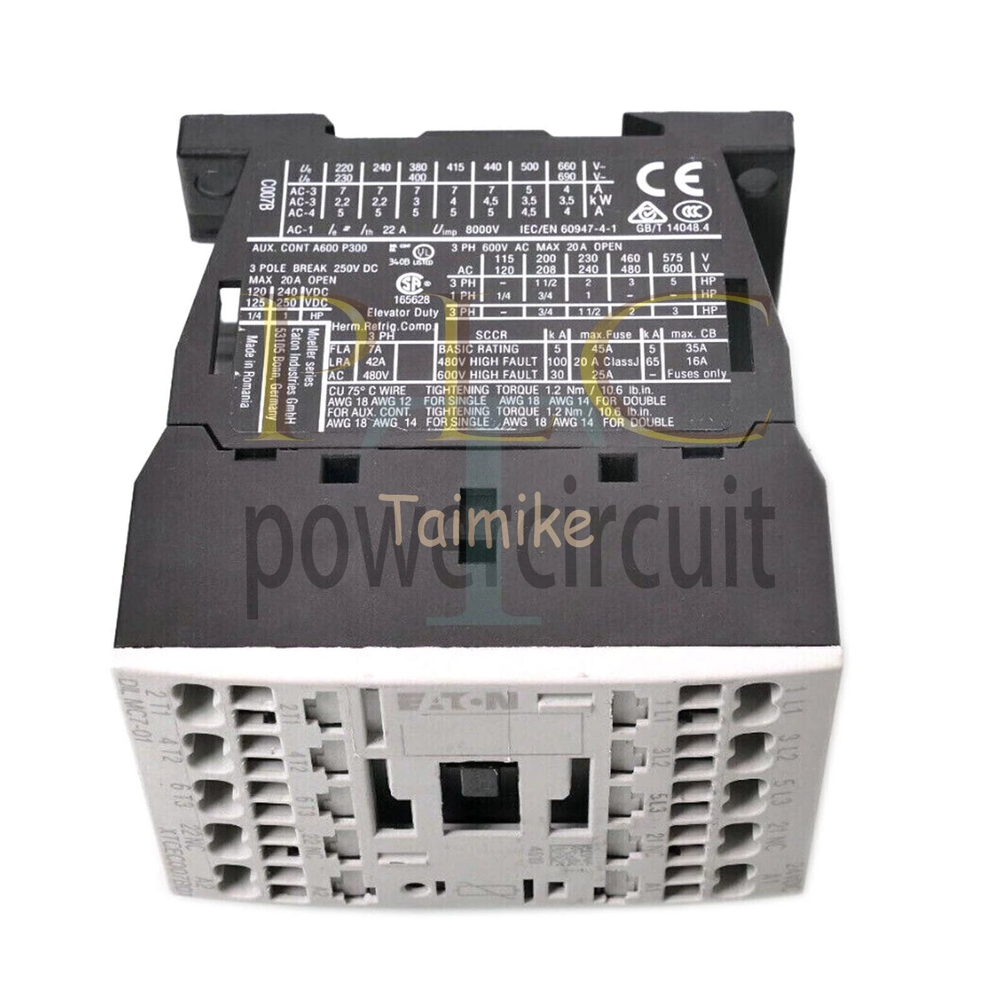 1PCS EATON DILMC7-01 DC24V XTCEC007B01 Dc contactor In Box~