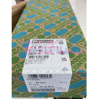 50PCS PHOENIX Terminal 3210499 PT2.5-3L Freight Free #F