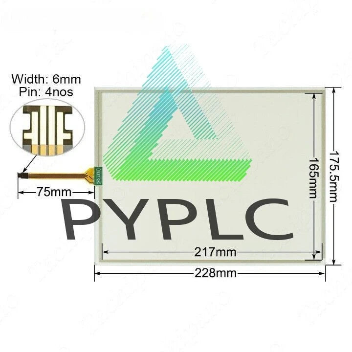 2711P-T10C21D8S Touch Screen Panel for 2711P-T10C21D8S with Overlay Film