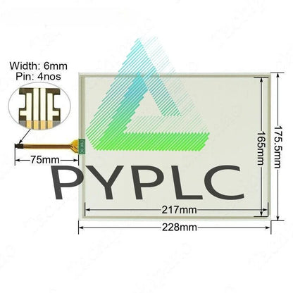 2711P-T10C21D8S Touch Screen Panel for 2711P-T10C21D8S with Overlay Film