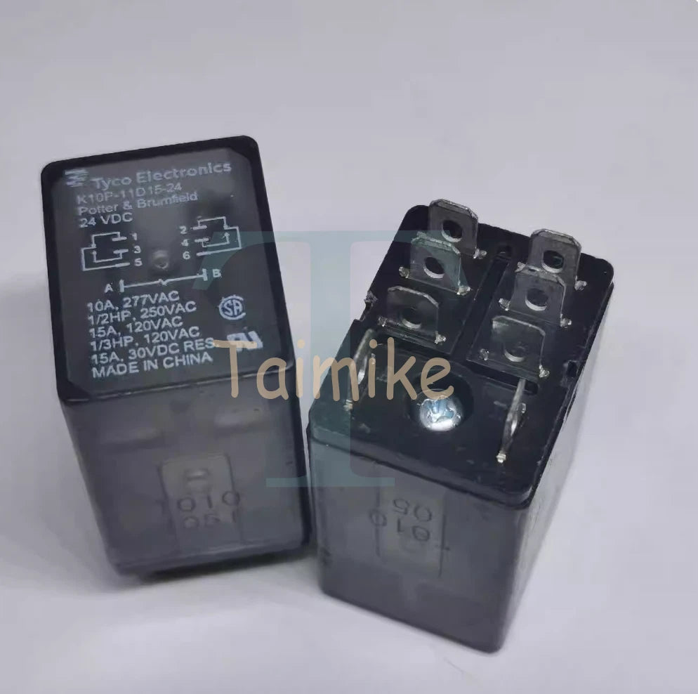 K10P-11D15-24 24VDC TE Power Relay 8 Pins 10A 277VAC x 1PC