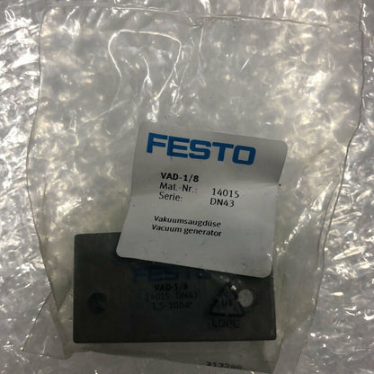 new 1PC Festo VAD-1/8 14015 Vacuum Generator valve Quality assurance