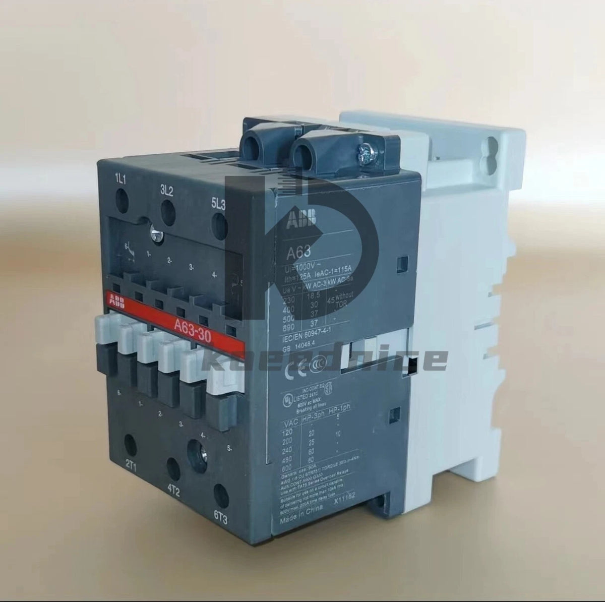 1pc ABB A63-30-11 Contactor 380-400V50Hz/400V-415V60Hz 1SBL371001R8511