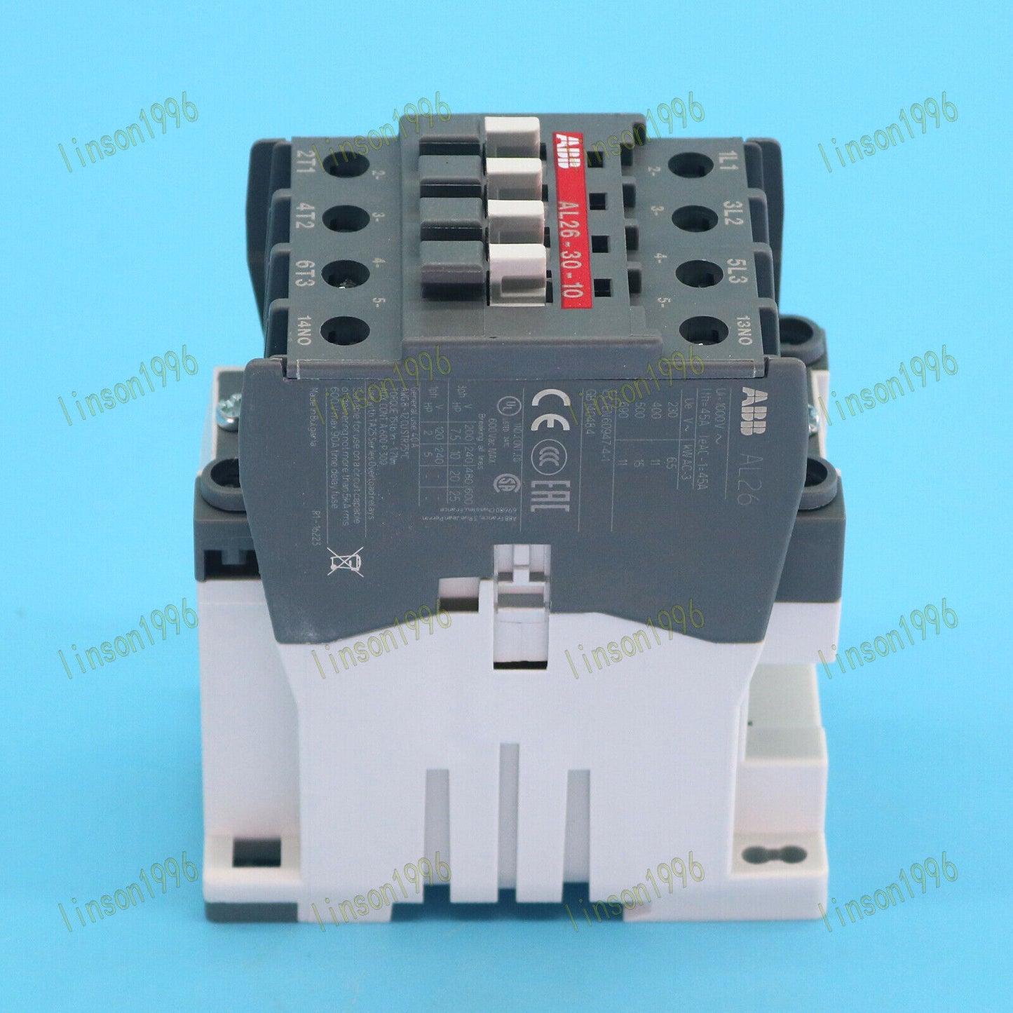 new One ABB AL26-30-10 DC 24V Contactor In Box 1 Year - ABB