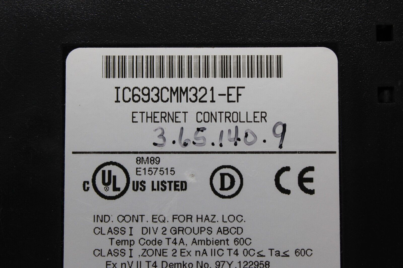 used GE Fanuc IC693CMM321-EF Ethernet Module IC693CMM321 - GE FANUC