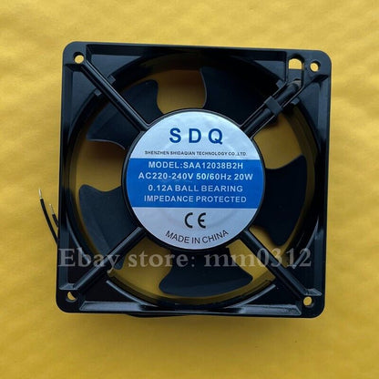 new SDQ SAA12038B2H 12038 AC220V-240V 20W 0.12A 12CM Cooling Cabinet Fan - SDQ