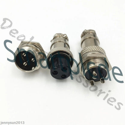 GX16/GX20/GX12 Ation Plug Male&Female Wire Panel Metal Connector 2/3/4/5/6Pin