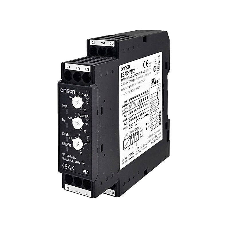new Omron three-phase unbalanced + reverse phase missing relay K8AK-PA2 380-480VAC - OMRON