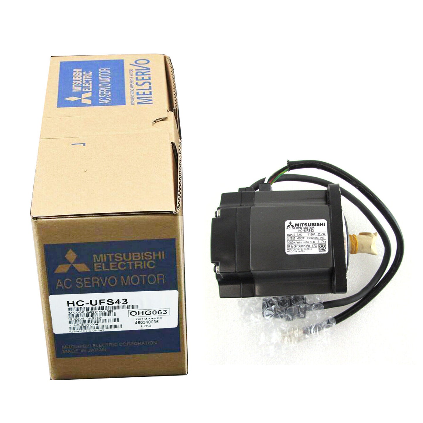 MITSUBISHI HC-UFS43 Servo Motor - MITSUBISHI