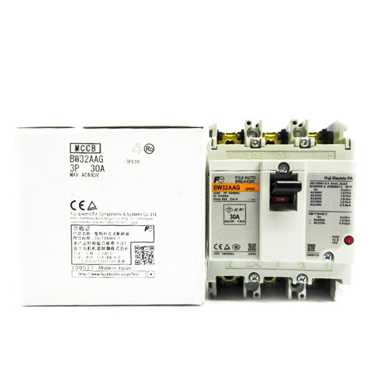 New Fuji BW32AAG-3P030 30A Auto Breaker 30A Auto Circuit Breaker - FUJI