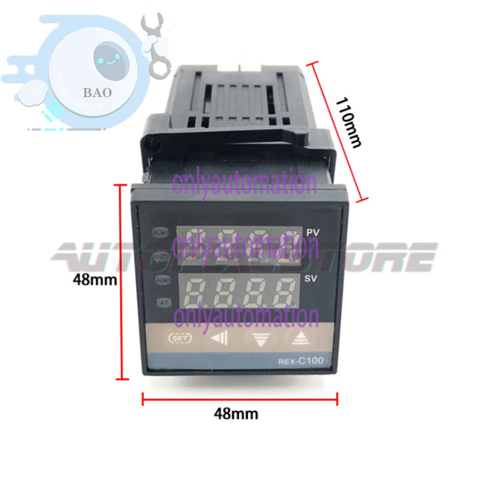 REX-C100 Digital PID Thermostat temperature Controller SSR output K Thermocouple