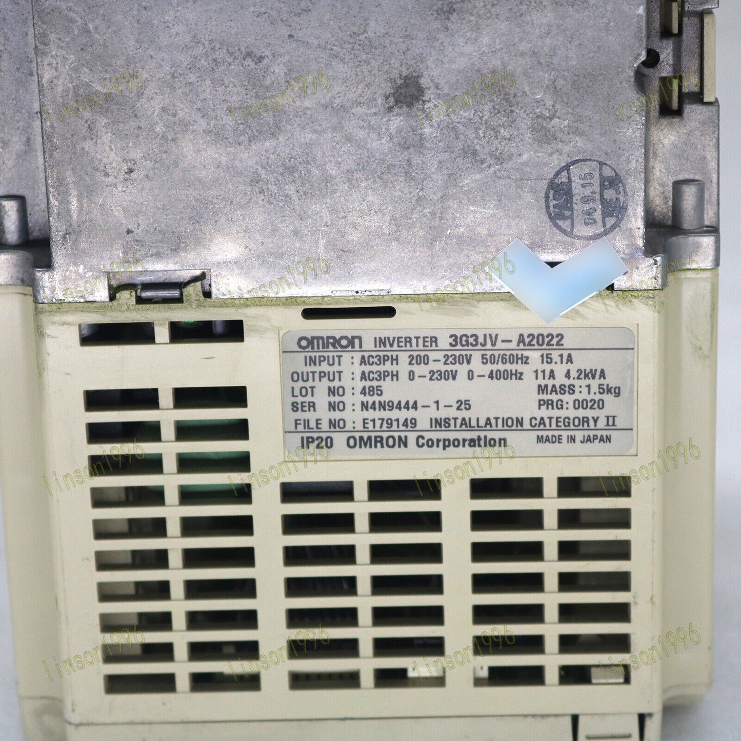 Omron 3G3JV-A2022 Inverter 220V 2.2KW Tested SHIP - OMRON