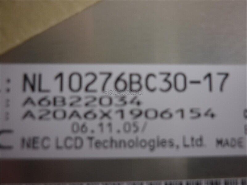 15-inch TFT LCD Panel Display Screen Nec NL10276BC30-17 - NEC