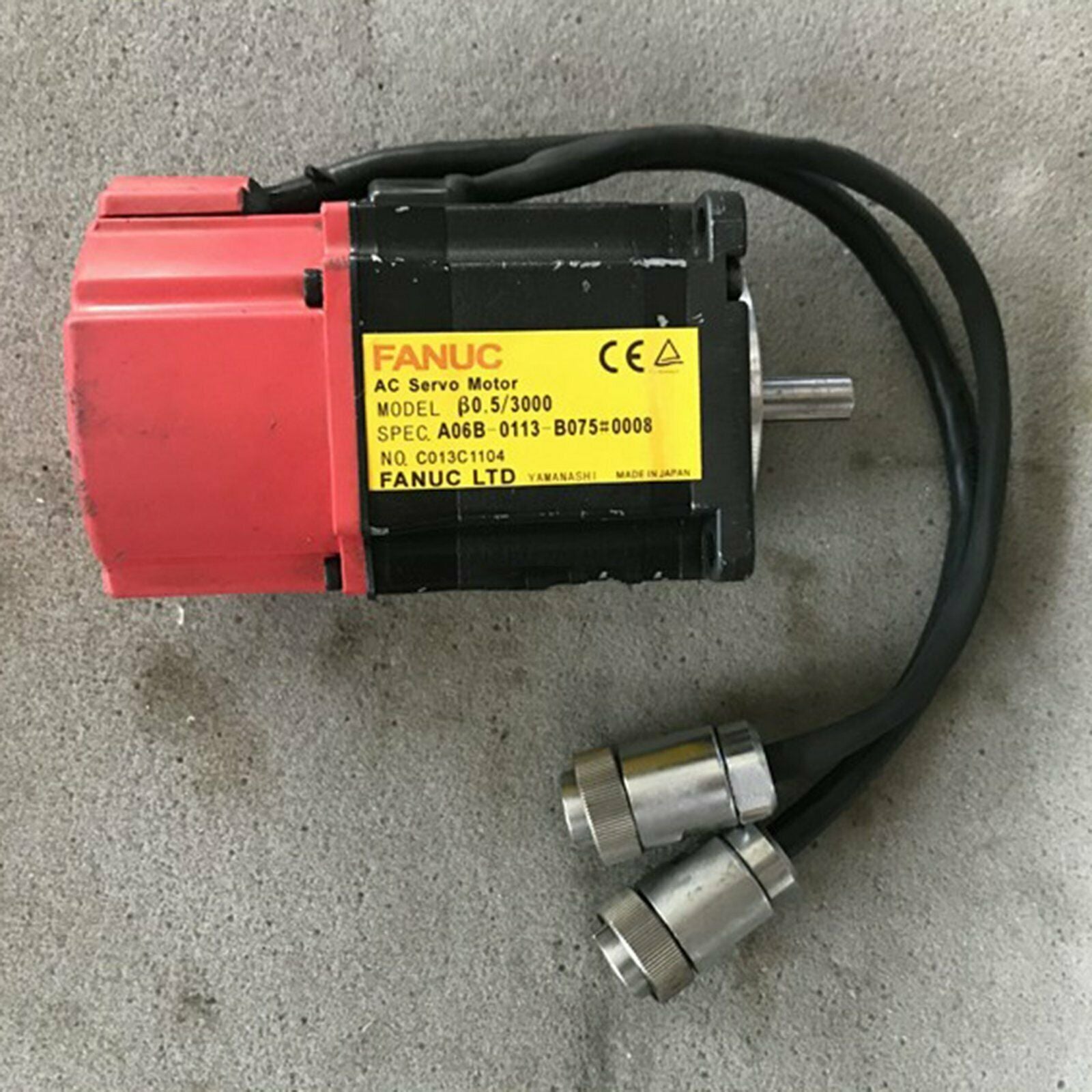 Used One servo motor, Fanuc A06B-0113-B075#0008, tested and in good condition - FANUC