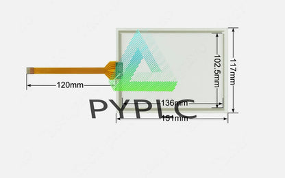 1Pcs Touch Screen for FANUC A05B-2255-C101#EMH Teach Pendant glass panel