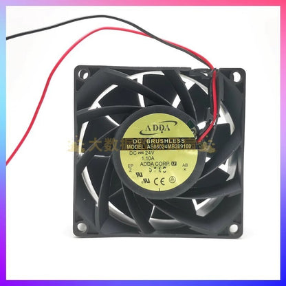 ADDA AS08024MB389100 8038 DC24V 1.10A 8CM 2-Wire Inverter Cooling Fan