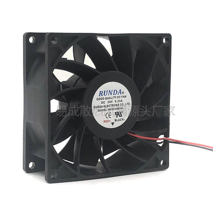 RUNDA RD9238B24L DC24V 0.23A 9038 2-wire inverter silent cooling fan