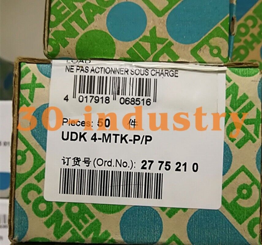 50PCS/Box NEW FOR PHOENIX UDK 4-MTK-P/P - 2775210 Disconnect Terminal - PHOENIX
