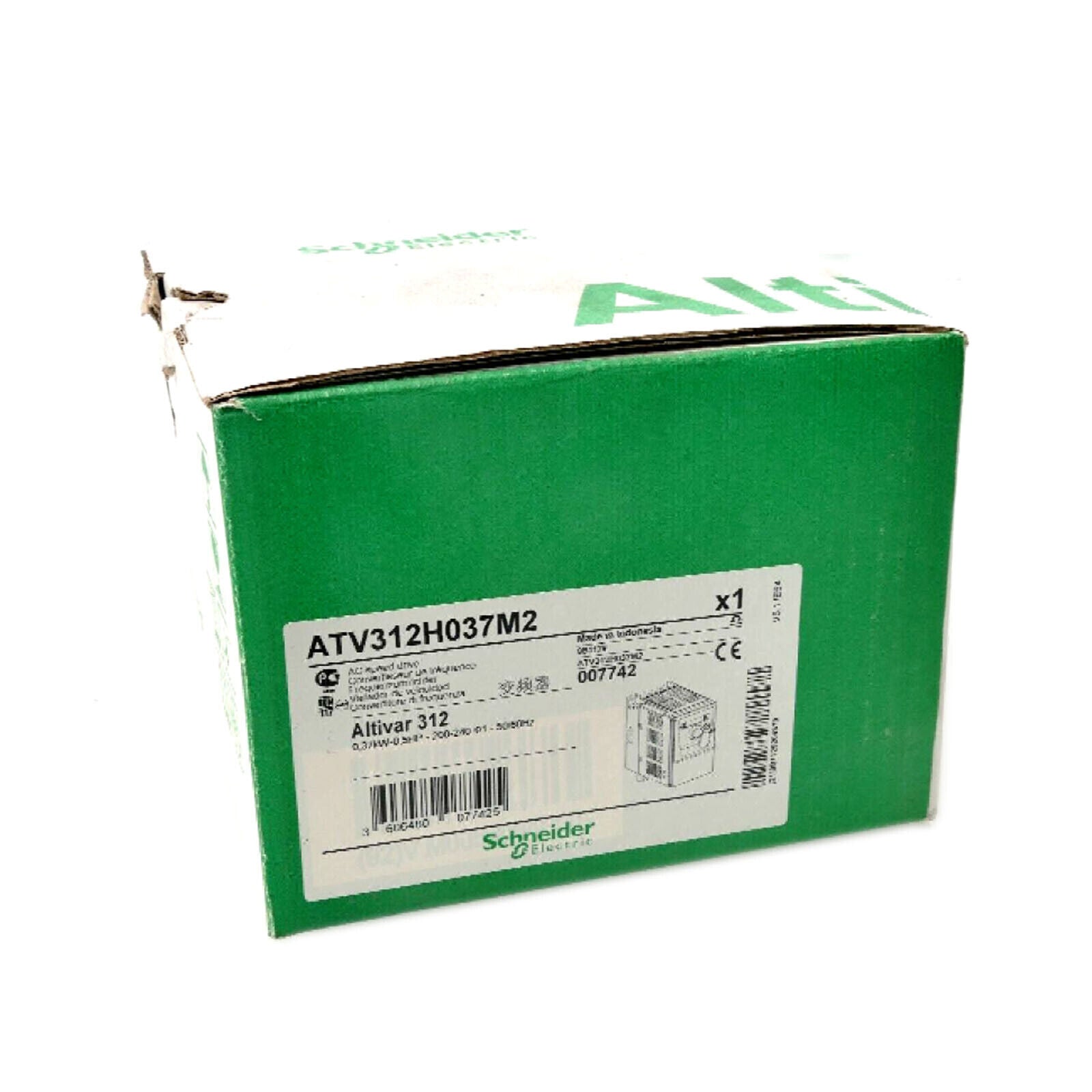1PC Schneider ATV312H037M2 0.37kw 200-240V Inverter in package - SCHNEIDER