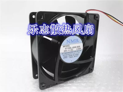 NMB 4715SL-05W-B59 DC24V 0.96A 12038 Aluminum Frame High Airflow Inverter Fan