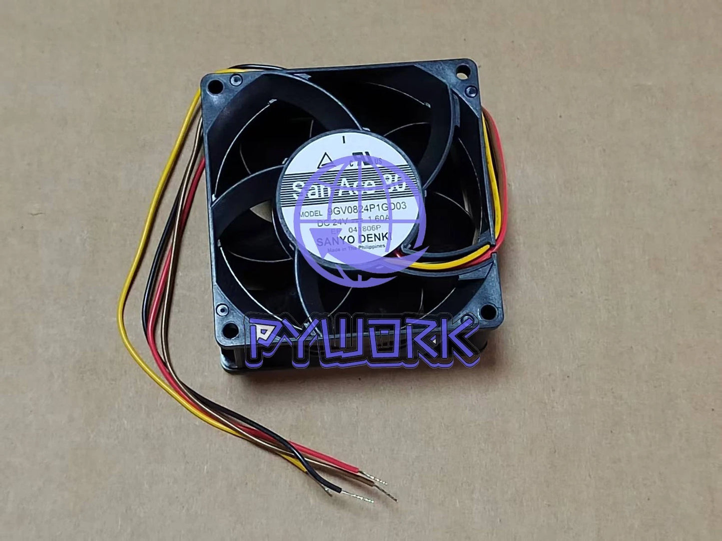 1PCS Sanyo Fan 9GV0824P1GD03 DC24V 1.60A 8038 8CM 4-wire cooling fan